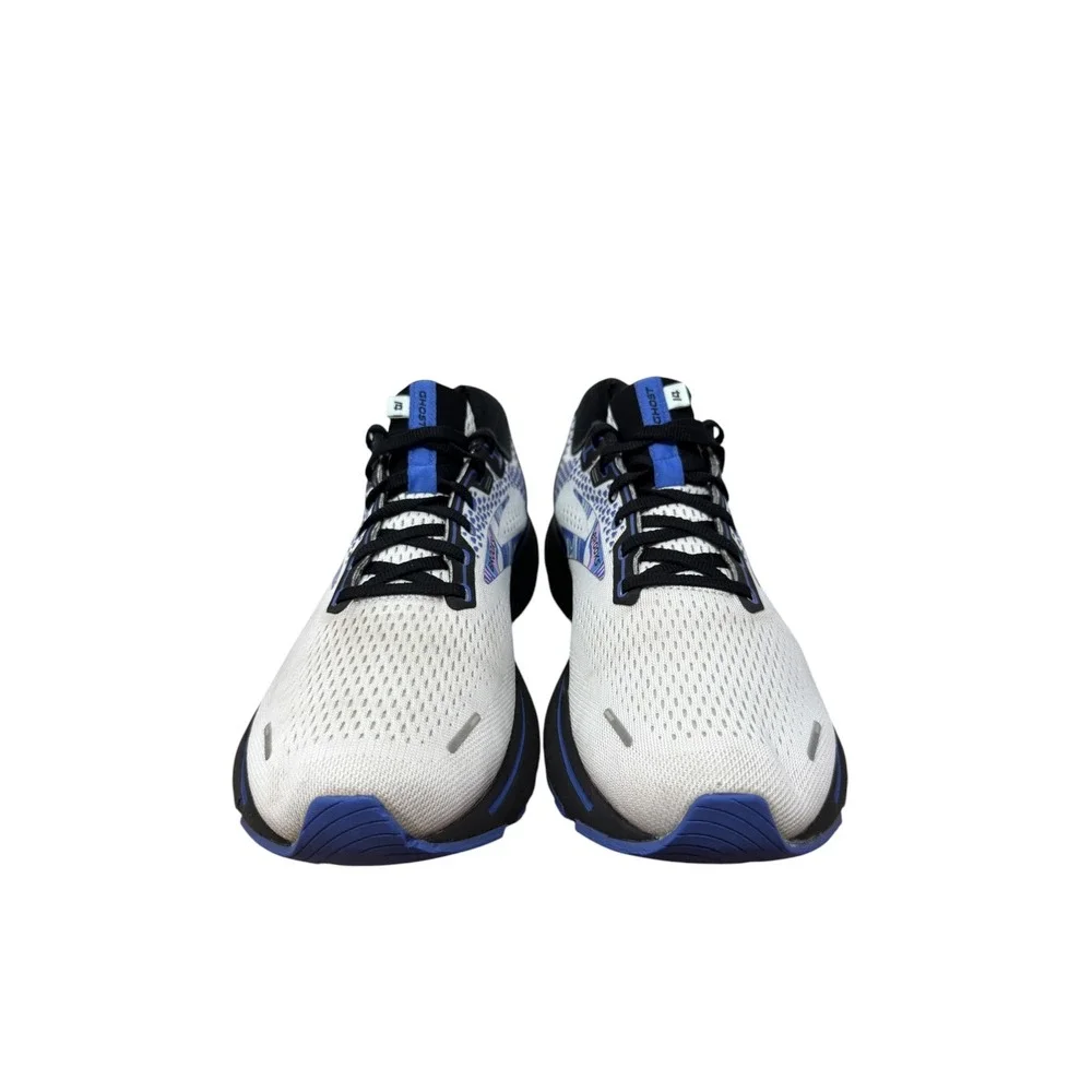 Brooks Ghost 14 Running Shoes Mens 11.5 White Blue Marble Print 1103691D145